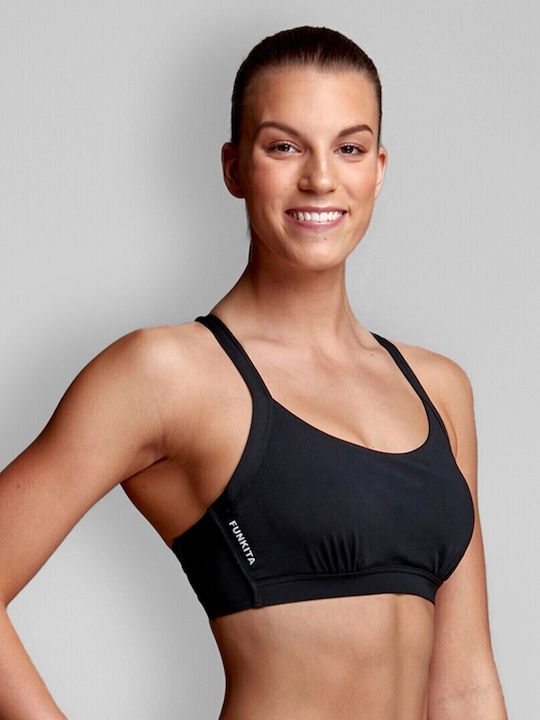 Funkita Sports Bra Bikini Top Still Black