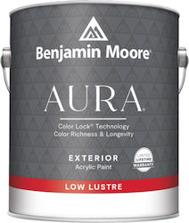 Benjamin Moore Aura Πλαστικό Χρώμα Ακρυλικό για Εξωτερική Χρήση Low Lustre 3.78lt