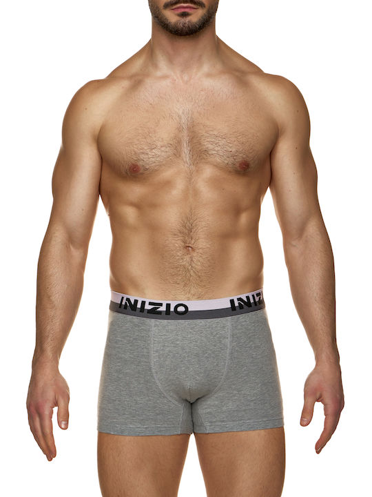 Inizio Men's Boxer Grey-pink