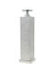 Zen Collection Kerzenhalter Metall in Silber Farbe 13.5x52x13.5cm 1Stück