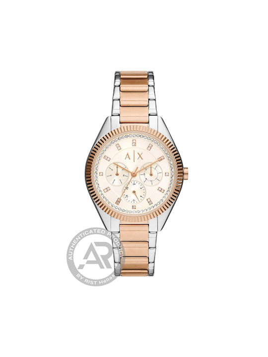 Armani Exchange Giacomo Watch with Silver Metal Bracelet