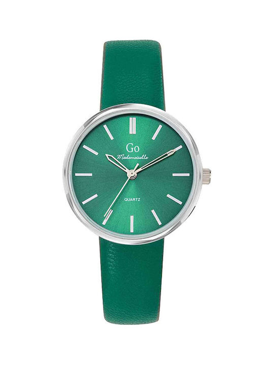 GO Mademoiselle Watch with Green Leather Strap