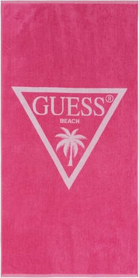 Guess Prosoape de plajă pentru copii Fuchsia 140x70cm H4GZ00SG00L-G6M4