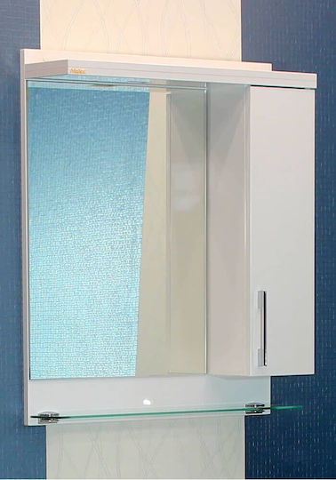 M-Mebel MO6501UN Καθρέπτης με Ντουλάπι Gray