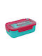 Must Microwave Plastic Lunch Box Ροζ-Γαλάζιο 1100ml