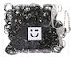 Hair Ribbons Black 500pcs