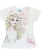 Kids Short-Sleeved White Top Frozen