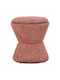 Hocker Für das Wohnzimmer Gepolstert mit Stoff Pink 38.5x38.5x43cm