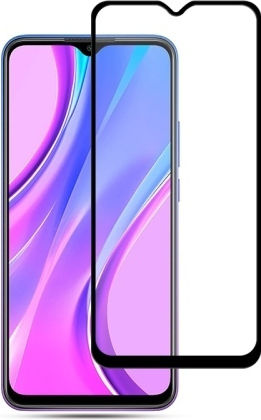 Full Glue Full Face Tempered Glass Μαύρο (Redmi 9)