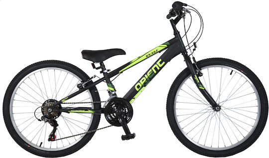 Orient Snake 24" Kids Mountain Bike with Aluminum Frame (2024) Black