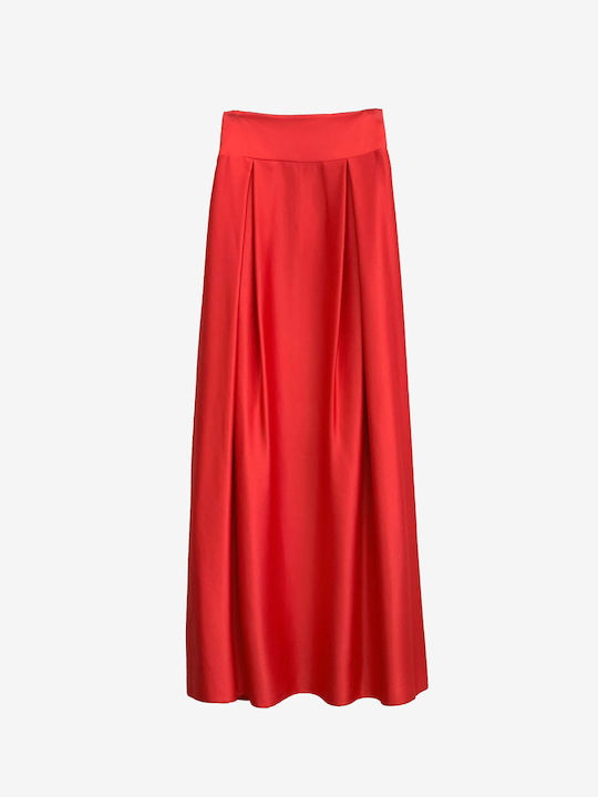 Ajountanti Skirt in Red color