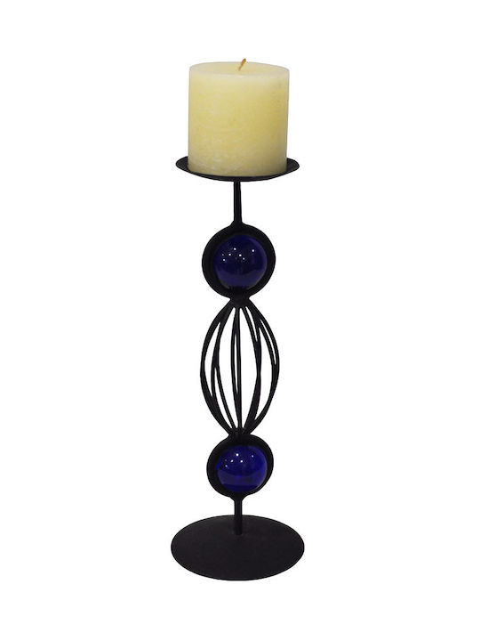 Candle Holder in Black Color 9x27cm 1pcs