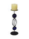 Candle Holder in Black Color 9x27cm 1pcs