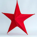 Eurolamp Χριστουγεννιάτικο Διακοσμητικó Αστέρι Υφασμάτινο Κόκκινο