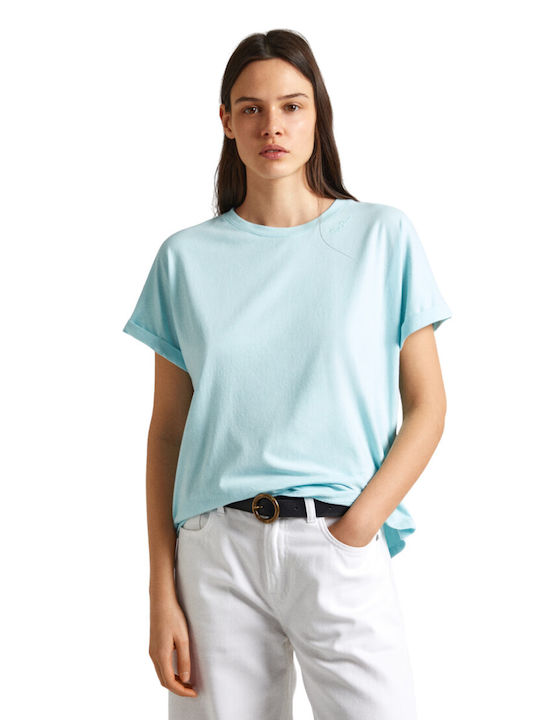 Pepe Jeans Women's T-shirt Turquoise
