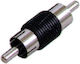 Convertor RCA masculin în RCA feminin Argintiu 10buc 01.099.0145