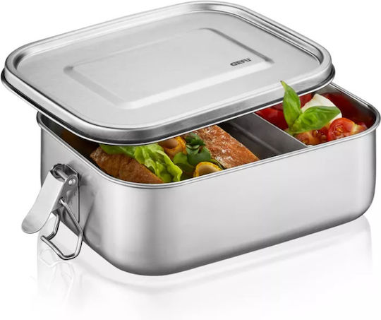 Gefu Endure Δοχείο Φαγητού Inox Θερμός Γκρι με Χωρίσματα 1.4lt