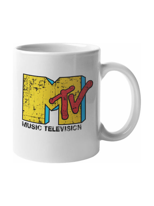 Mtv Mtvmug Cană Ceramică Albă 1buc