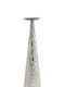 Zen Collection Kerzenhalter Metall in Silber Farbe 11x44x11cm 1Stück
