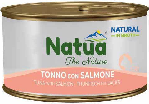 Natua Hrana Pentru Pisici Adulte În Conservă Cu Ton Și Somon 85gr