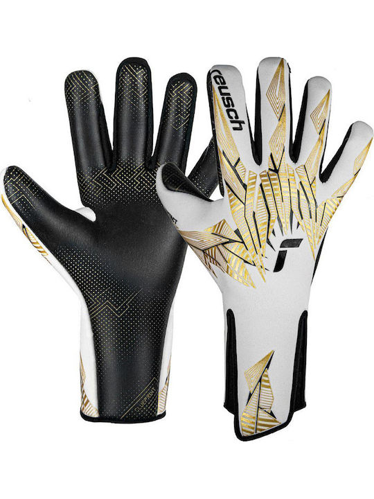 Reusch Pure Contact Gold X Glueprint Strapless Adults Goalkeeper Gloves Gold