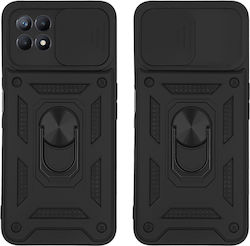 Sonique Back Cover Silicone / Plastic Durable Black (Realme 8i)