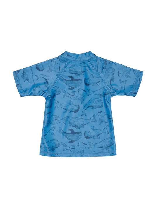 Cl1244-19 Little Dutch T-shirt Short sleeve with Uv 50+ protection Sea Life Blue