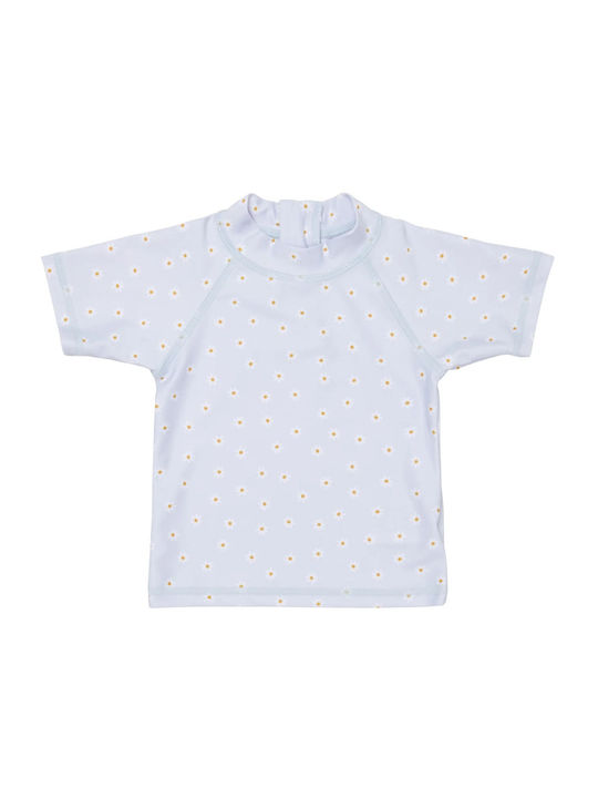 Cl1245-11 Little Dutch Tricou cu mânecă scurtă cu protecție Uv 50+ Daisy Blue