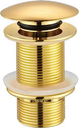 Creavit Pop Up Messing Ventil für Spülbecken Bronze