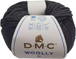 DMC Wooly Μάλλινο Μαύρο 02 80m 50gr