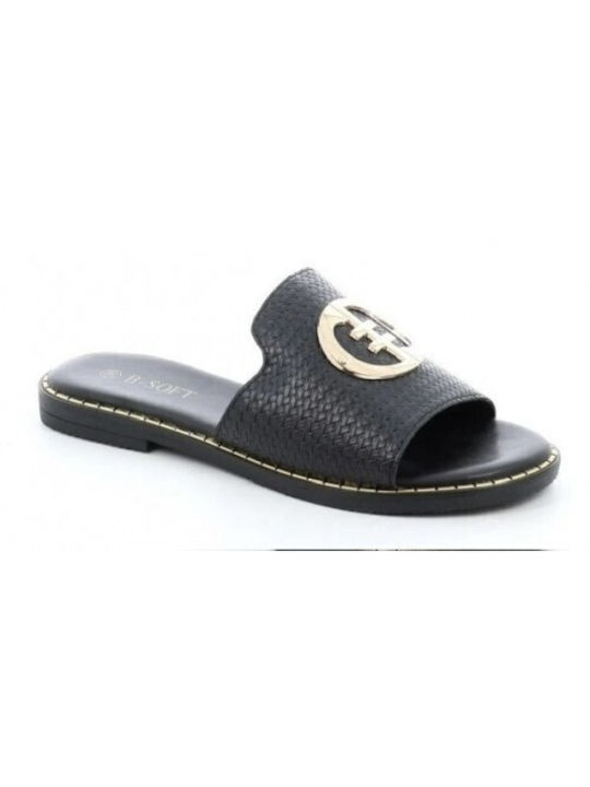 B-Soft Synthetic Leather Women's Sandals Black