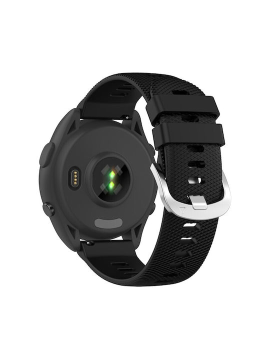 Λουράκι Σιλικόνης Για Gear S3/ Xiaomi Pace (fits All 22mm)- Black Oem