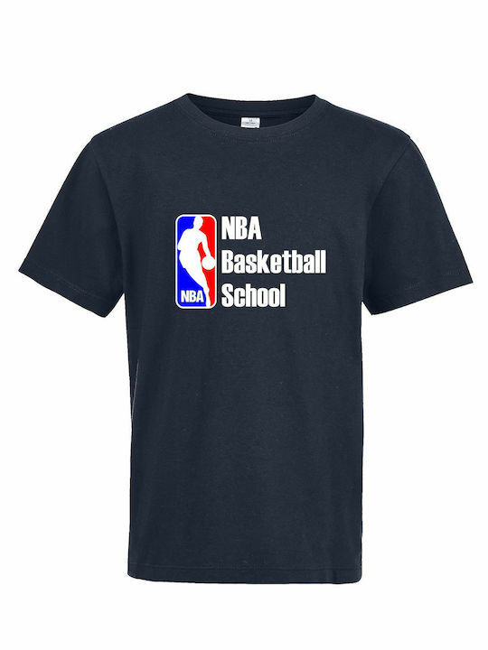 Kids' T-shirt French Navy Nba Basketball School