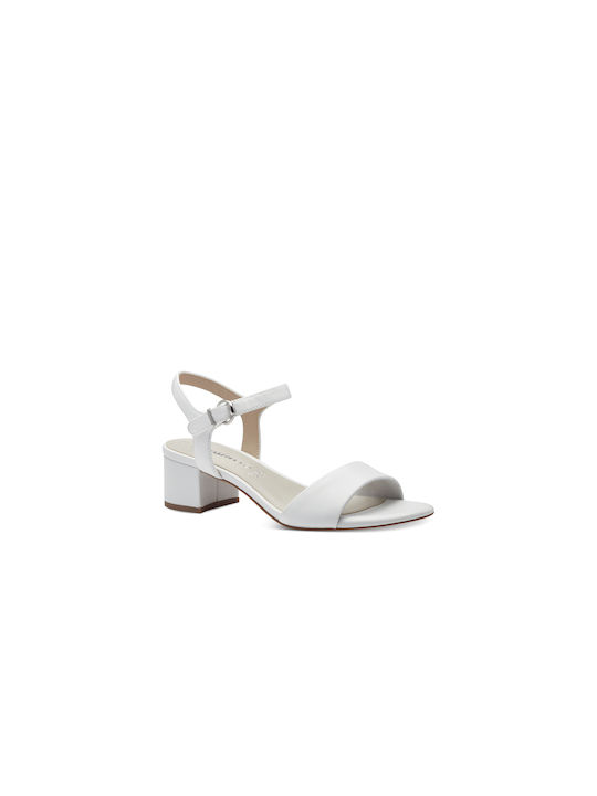 Tamaris White Women's Leather Sandals White (1-...