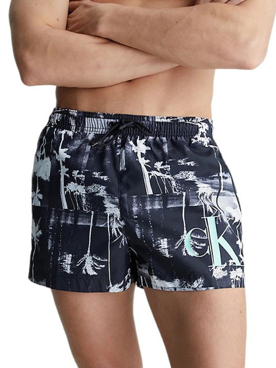 Calvin Klein Ανδρικό Μαγιό Σορτς Blue με Σχέδια