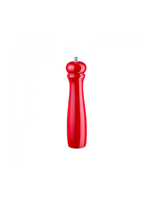 Leone Set Manual Râșnițe Condimente din Lemn în Culoare Roșu 20cm 1buc