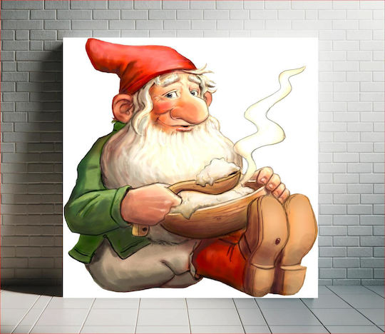 This Image Is One Of 72 From A Swedish Christmas Clip Art Cd, Now Released To The Public Domain By The Artist Alphazeta Painting on Canvas 120x120cm