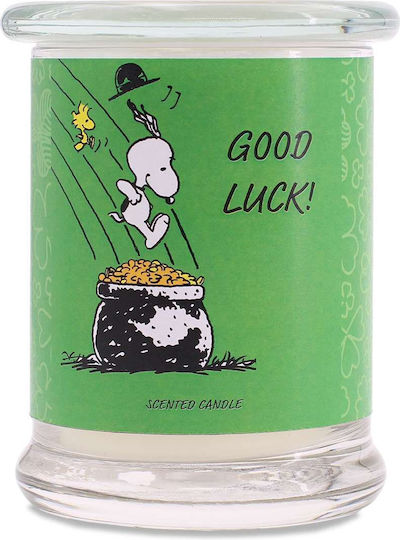 Peanuts Snoopy and Woodstock Good Luck Ароматична Свещ в Зелен Буркан Peanuts Snoopy and Woodstock Good Luck Ароматична Свещ в Зелен Буркан