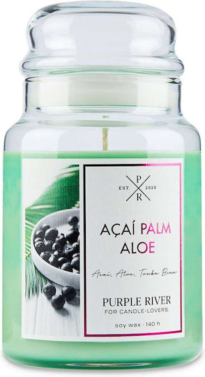 Purple River Lumânare Aromatică din Soia în Borcan Verde 623gr