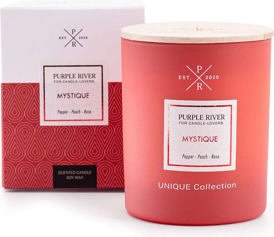 Purple River Aromatisches Soja-Kerze im Gefäß Rote 220gr