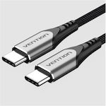 Vention Braided USB 2.0 Cable USB-C male - USB-C 60W Γκρι 1m