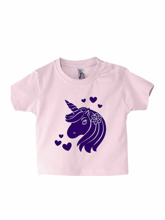 Kids' T-shirt Baby Pink I Am A Lovely Unicorn