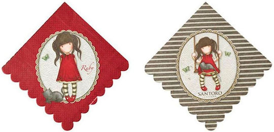 Χαρτοπετσέτες Santoro Gorjuss Ruby 8τμχ. Br52391