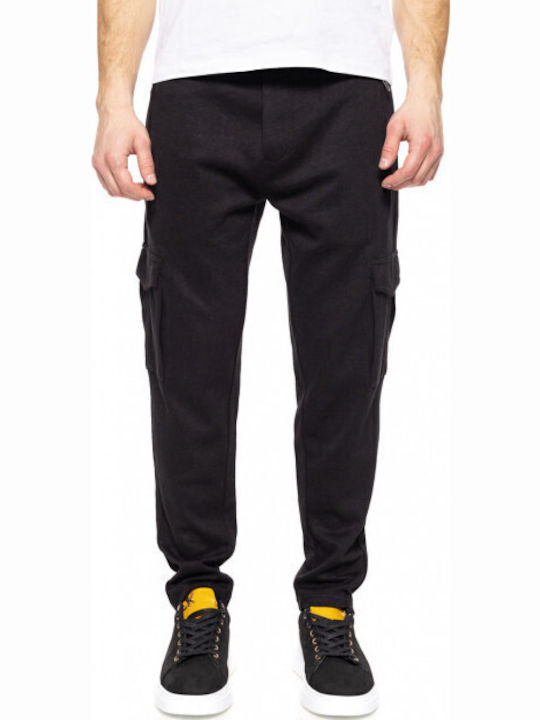 Splendid Παντελονι Cargo Ανδρικο Φουτερ 51-241-010 Black