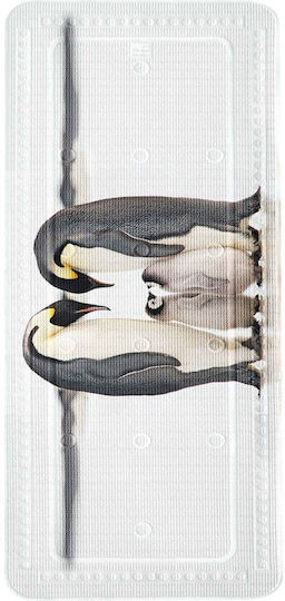 Kleine Wolke Bathtub Mat with Suction Cups White 36x92cm