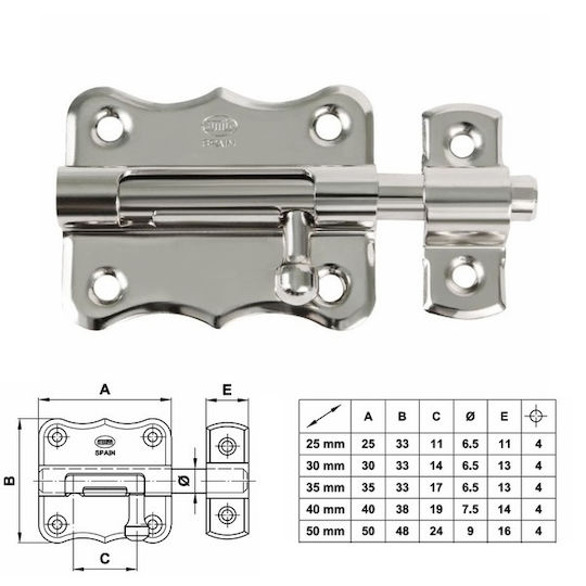 Amig 384.40 Door Handle Silver