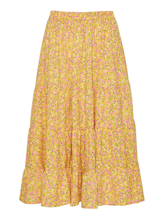 Funky Buddha W Midi/maxi Skirts - Fbl00910314-yellow Multi