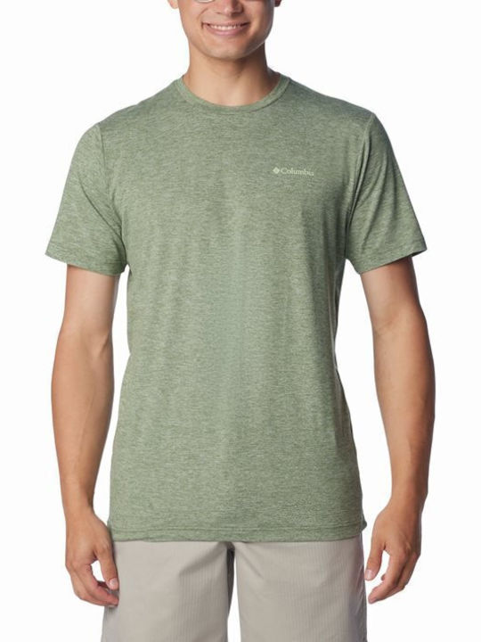 Columbia Hike Back T-shirt Bărbătesc cu Mânecă Scurtă Verde