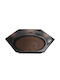 Mario Luca Giusti Serving Platter Oval made of Porcelain Brown 50x50cm