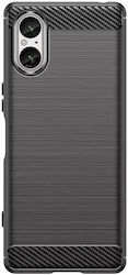 Hurtel Carbon Back Cover Silicone Durable Black (Xperia 5 V)